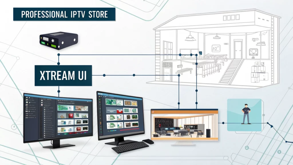 بناء متجر IPTV احترافي: الدليل الشامل من الألف إلى الياء مع Xtream UI 1 بناء متجر IPTV احترافي الدليل الشامل من الألف إلى الياء مع Xtream UI