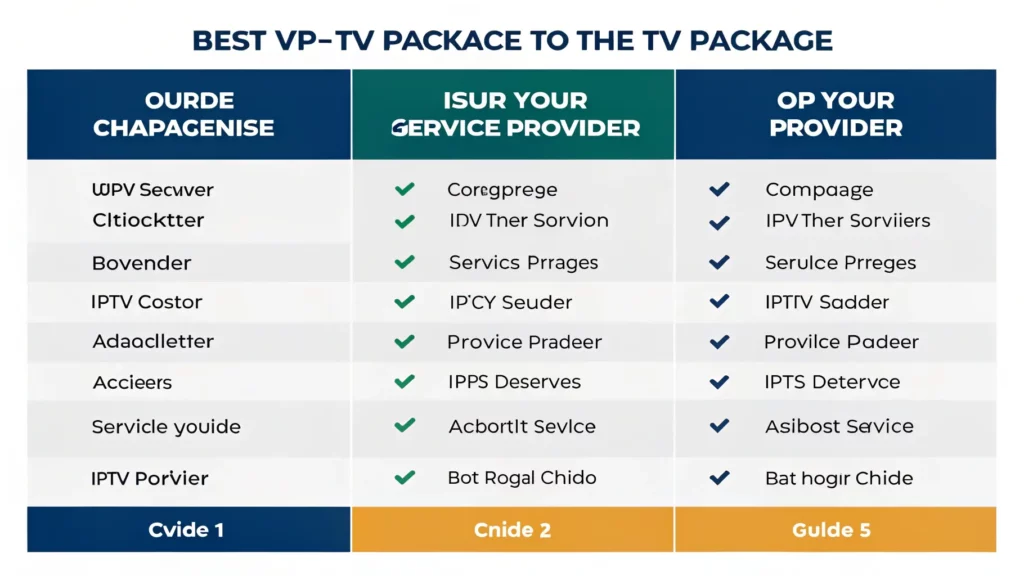 دليل شامل لاختيار أفضل باقة IPTV تناسب احتياجاتك: مقارنة بين أفضل مزودي الخدمة 1 دليل شامل لاختيار أفضل باقة IPTV تناسب احتياجاتك مقارنة بين أفضل مزودي الخدمة